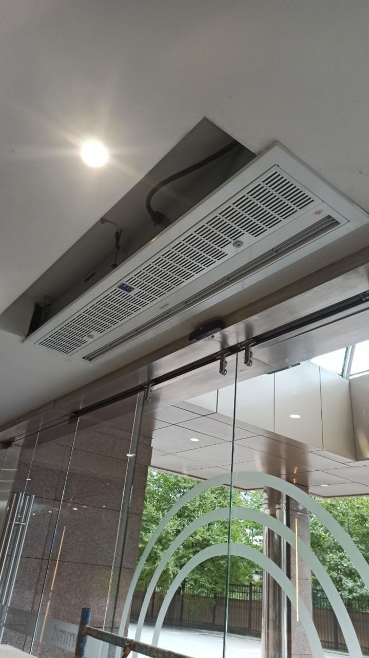 Повітряні завіси прихованого монтажу (Електричне нагрівання)